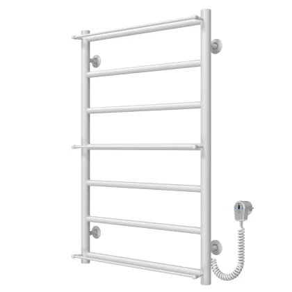 Рушникосушарка електрична Ladder П7 500х800 Deffi нержавіюча сталь (Білий, EF16, Праве підключення) — Photo 1