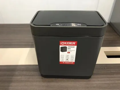 Відро для сміття сенсорне прямокутне Koer TC-020312-07 12 л колір графіт (KR5587) — Photo 4