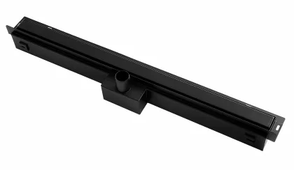 Трап для душу VBI KENT WALL 2в1 80 BLACK настінний — Photo 1