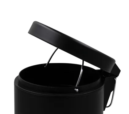 Відро для сміття кругле ZERIX SOLO-TC0103 BLACK 3 л (колір чорний) (ZX5896) — Photo 4
