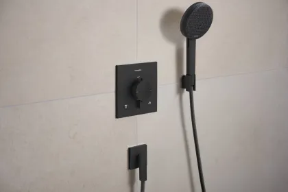 RAINDANCE ALIVE SELECT S душовий набір EcoSmart (ручний душ 3режими, шланг, тримач), чорний матовий — Photo 8