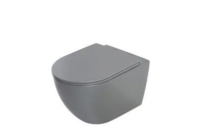 Унітаз підвісний Mixxus Premium ELLIPSE-0308-T3 GRAY 490x360x360mm система змиву TORNADO 3.0 (MP6654) — Photo 3