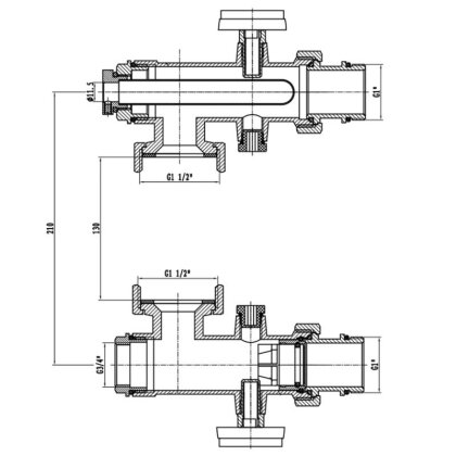 Конектор для колектора SD Forte 1&quot; SF005W25 — Photo 1