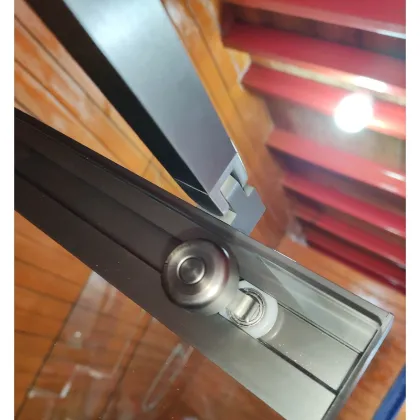 Шторки скляні на ванну розсувні Koer SR BS06-120x150-TR-07 прозоре скло Easy Clean 6мм, графіт (KR5947) — Photo 20