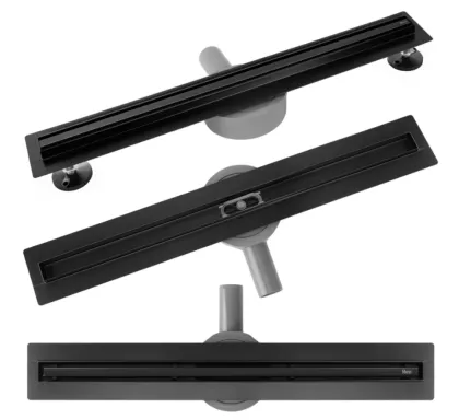 Трап для душу REA NEOX 80 SLIM PRO BLACK чорний