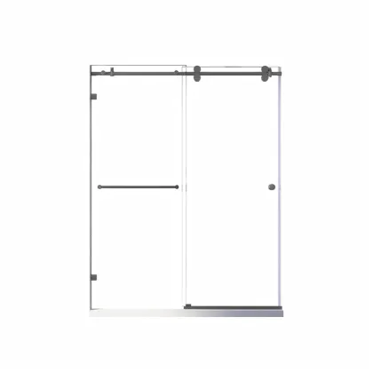 Двері в нішу Koer SR SD06-140x220-TR-07 прозоре скло Easy Clean 8мм, графіт (KR5369) — Photo 19