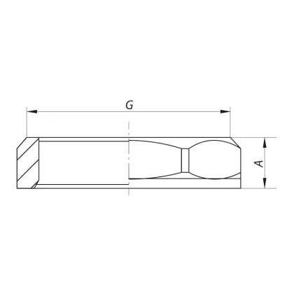Контрольна гайка 1" Koer KF.K10 (KF0003) — Photo 1