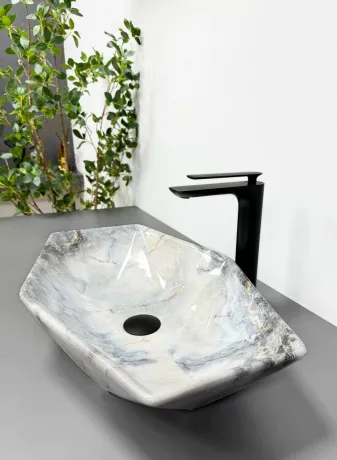 Умивальник (раковина) VBI VENEZIA S GRANIT GLOSSY накладний — Photo 3