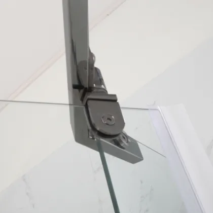 Душова кабіна з низьким піддоном Mixxus LINES SCT01-90x90x198-TR Graphite NEW прозоре скло 6мм (MI8429) — Photo 5