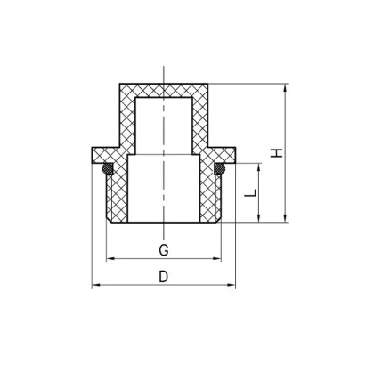 Заглушка Koer K0277.PRO - 1/2 PPR ЗР (KP2921) — Photo 1