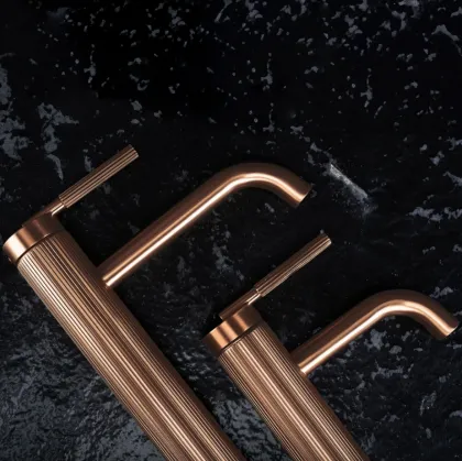 Змішувач для раковини (умивальника) REA ARGON BRUSHED COPPER високий — Photo 2