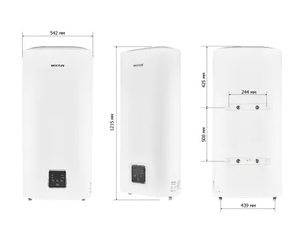 Водонагрівач "Плоский" MIXXUS EWH-10100 FLAT DRY накопичувальний 100 л, сухий тен 2 kW (WH0599) — Photo 1