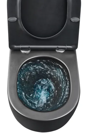 Унітаз підвісний Mixxus Premium ELLIPSE-0303-T3 BLACK 520х365х360mm,система змиву TORNADO 3.0 (MP6591) — Photo 2