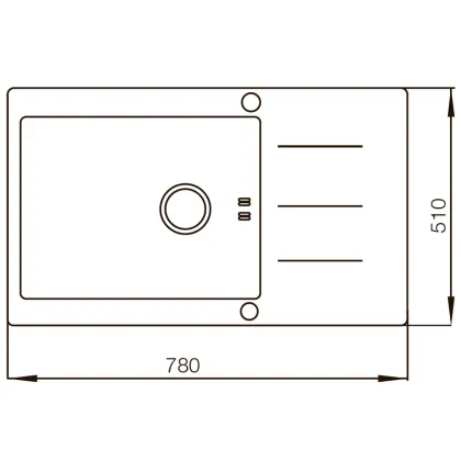Мийка Mixxus MX (304) 7851-200x1.2-HM-Glass (MX0574) — Photo 1