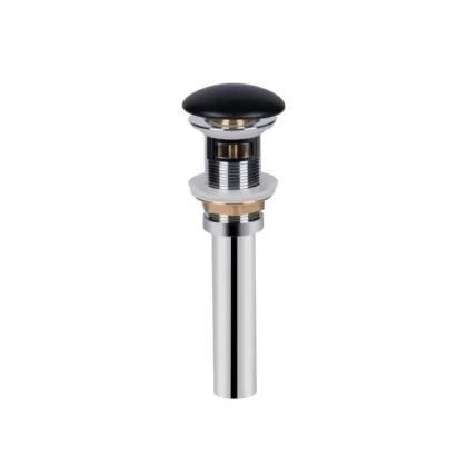 Комплект Qtap Nando LT: Раковина підвісна прамокутна 500х420х120 мм Matt Black + Донний клапан PU03O — Photo 5