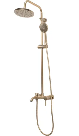 Душовий гарнітур REA LUIS BRUSHED GOLD матове золото з виливом — Photo 8
