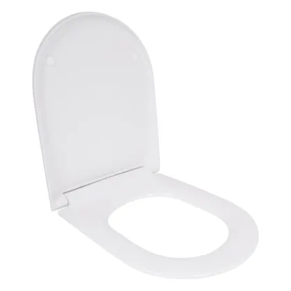 Qtap Сидіння для унітаза (Robin 520, Scorpio 520) 465x363x60 мм, White, з мікроліфтом, Slim Duroplast, MagLock QTSC179W48916 — Photo 2