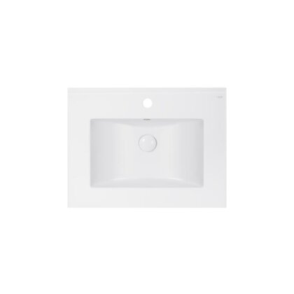 Раковина Qtap Albatross E 600х460х180 White з донним клапаном QT01119060EW