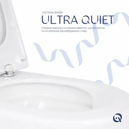 Унітаз підвісний Qtap Robin ML Ultra Quiet 520x365x365 мм, з сидінням Soft-close MagLock, White QTROBML26W49623 — Photo 4