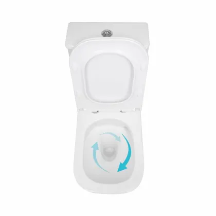 Унітаз підлоговий Qtap Presto Quadro безобідковий із сидінням Soft-close QTPRE27W51021 — Photo 5