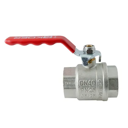 Кран кульовий ГГВ Koer Extreme KE.214-40 - 1 1/2" FF ручка "важіль" червона (KR5748) — Photo 3
