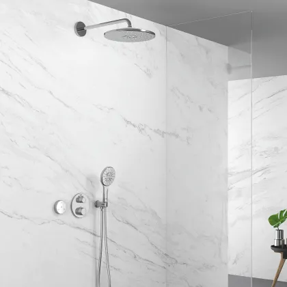 Термостат прихованого монтажу на 2 споживача Grohe Grohtherm Convent. Concealed (24076000) — Photo 3