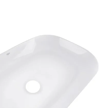 Комплект Qtap Robin: Раковина накладна прамокутна 610x400x145 мм White + Донний клапан PU02 — Photo 4