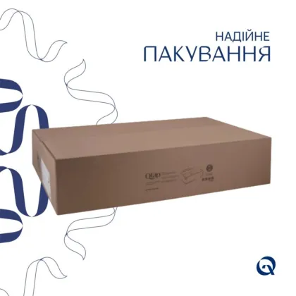 Комплект Qtap Cardinal: Раковина накладна 600x380x140 мм, White, овальна + Донний клапан Pop-up PU02 — Photo 4