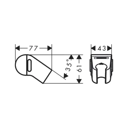 Набір змішувачів HANSGROHE WALLSTORIS 24250670, чорний — Photo 1