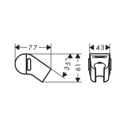 Набір змішувачів HANSGROHE WALLSTORIS 24250670, чорний — Photo 1