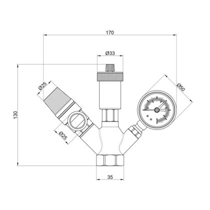 Група безпеки котла SD Plus 1&quot; SD291 — Photo 1