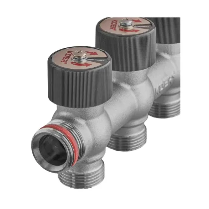 Колектор вентильний без фітингу Koer KR.1128-3 - 3/4"x3/4"x3/4"x3 Ways (KR5872) — Photo 4
