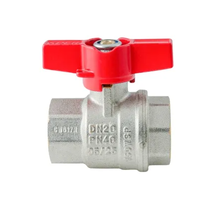 Кран кульовий ГГМ Koer Extreme KE.217-20 - 3/4" FF ручка "метелик" червона (KR5757) — Photo 3