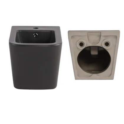 Комплект Qtap Tern Anthracite 3 в 1: підвісний унітаз Ultra Quiet + біде підвісне + раковина накладна QTROBAN49157 — Photo 7