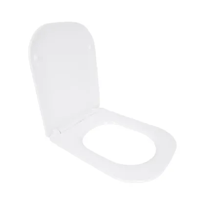 Сидіння для унітазу Qtap (Stork, Aquarius 630) 420x336x22 мм, White, з мікроліфтом, Slim Duroplast, Quick Release QTSC179W49263 — Photo 2