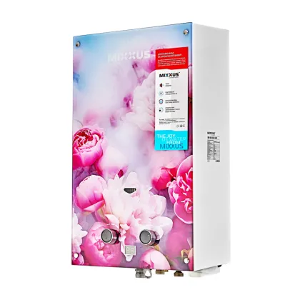Газова колонка MIXXUS GWH-0410 BASIC GLASS димохідна 10 л/хв (панель зі скла з малюнком) (WH0025) — Photo 3