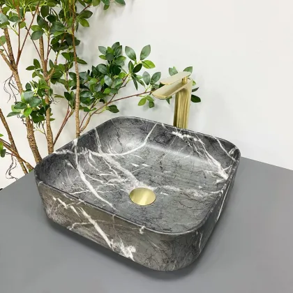 Умивальник (раковина) VBI ALGHERO BLACK ONYX MATT накладний