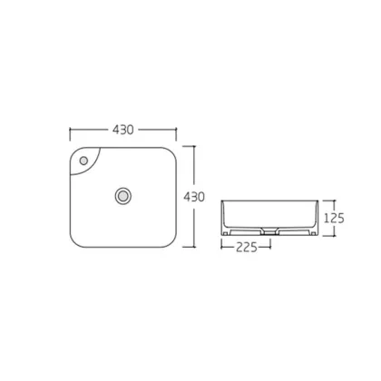 Раковина-чаша Qtap Stork 430x430x120 White QT15112194WN — Photo 1