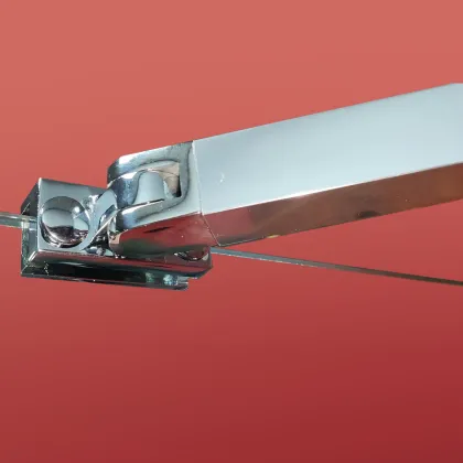 Бічна стінка до кабіни Koer SR SW04-90x200-TR-01 прозоре скло Easy Clean 10мм, хром (KR5390) — Photo 13