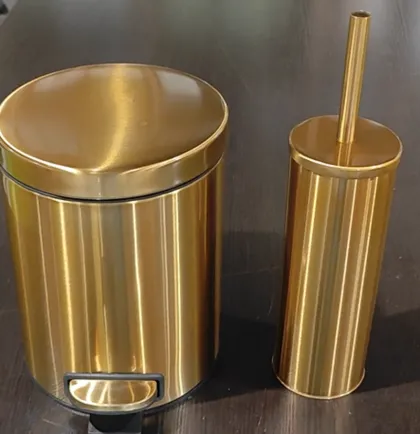 Йоржик для унітазу підлоговий Mixxus Ellipse-TB0202 Brushed Gold (колір матове золото) (MI8401) — Photo 16