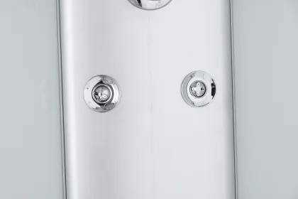 Бокс душовий з гідромасажем Mixxus STRONG SBH02-90x90x215-FB SATIN низький піддон (MI6890) — Photo 4