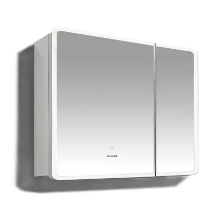 Дзеркальна шафка Mixxus Premium Olivary CM01-80x70x13 з LED Touch, димером, регулятором яскравості (MI8296) — Photo 6