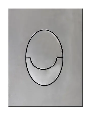 Панель змиву пластикова Koer KT-0606-01 157x198x3mm, закруглена — Photo 2