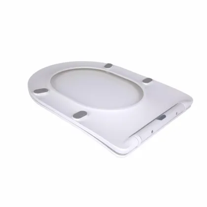 Сидіння для унітаза підлогового (Vlasta) 560×363×30 мм, White, з мікроліфтом, Slim Duroplast, Quick Release QT28228300W3 Qtap — Photo 3