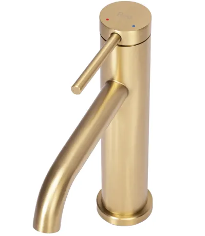 Змішувач для раковини (умивальника) REA CLIF BRUSHED GOLD золотий матовий * — Photo 3