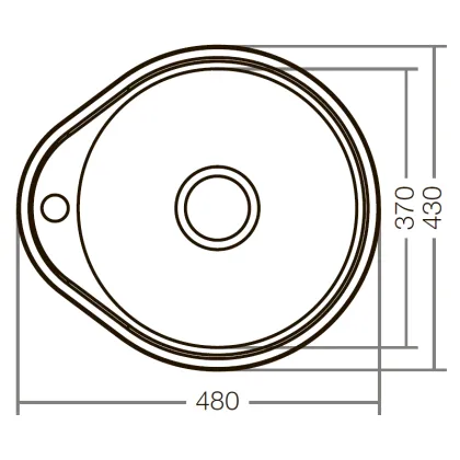 Мийка кухонна Zerix Z4843-06-160MD (micro decor) (ZS0567) — Photo 2