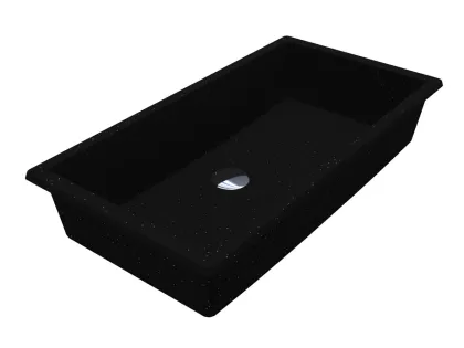 Умивальник BOGOTA 605 MIRASTONE BLACK SHINE Miraggio