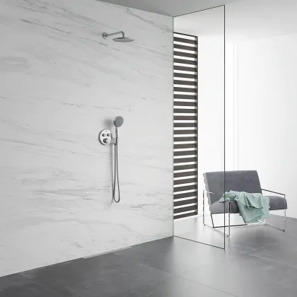 Набір для душу з верхнім душем Grohe Eurosmart UA33556003 (33556003+28576000+27541001) (UA33556003) — Photo 3