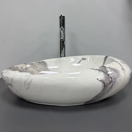 Умивальник (раковина) VBI VICENZA SAND GLOSSY накладний — Photo 2