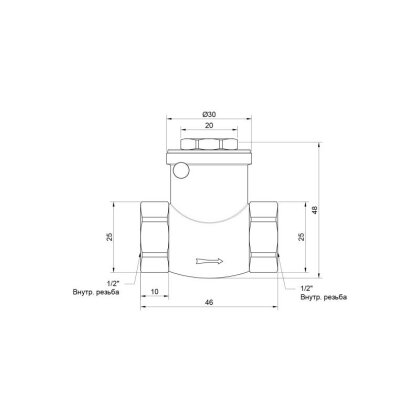 Зворотній клапан SD Plus 1/2&quot; SD242W15 — Photo 1